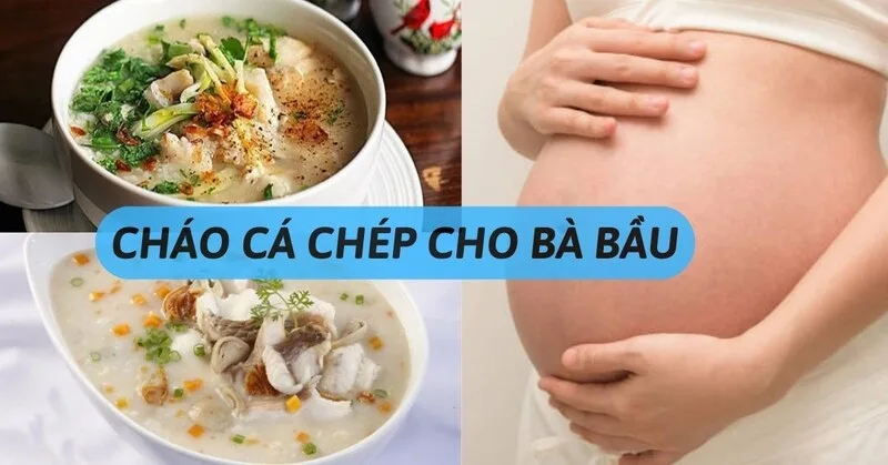 Cháo cá chép cho bà bầu nên được nấu chín kỹ, gỡ xương cẩn thận, nêm nhạt và ăn khi còn ấm để dễ tiêu hơn.