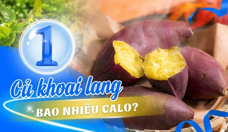 Một củ khoai lang vừa thường dao động khoảng 110-150 calo, tùy kích thước và cách chế biến.