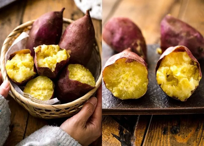 Khoai lang luộc, hấp và nướng có lượng calo cảm nhận khác nhau do độ nước, độ ngọt và cách chế biến.