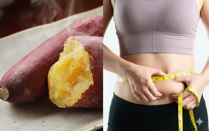 Người ăn kiêng có thể dùng 1 củ khoai lang nhỏ hoặc vừa mỗi ngày, kết hợp với đạm và rau xanh.